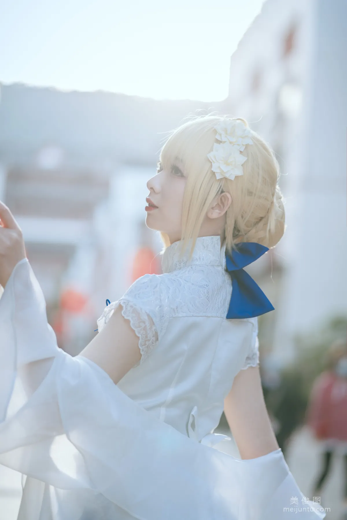[Web Idols Coser Photos] Anime Blogger Fengjiangjiang v, saber qipao Set photo 33