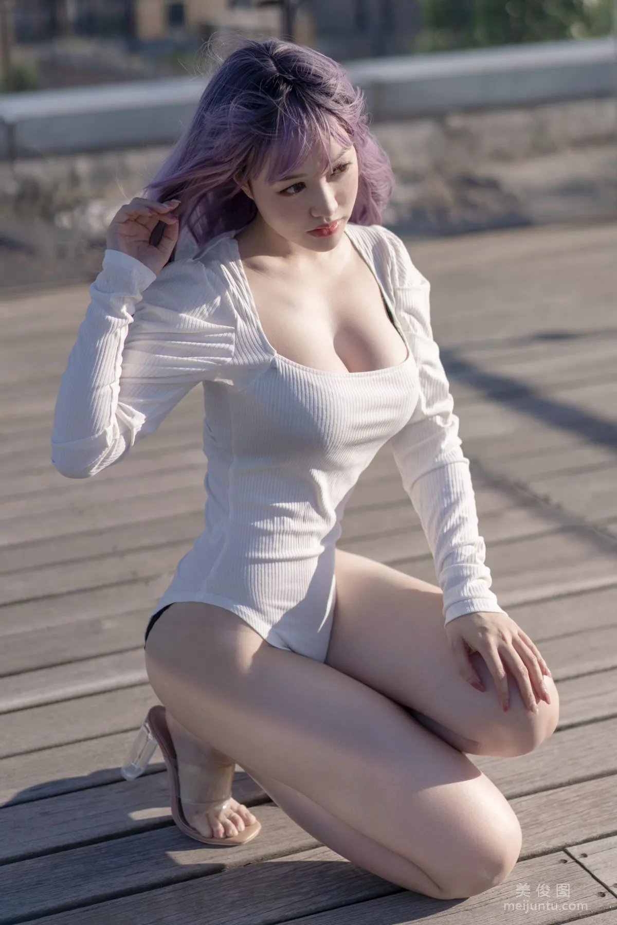[Web Idols Photo] Anime Blogger Tuoweiba Mizuki - Rooftop Set photo 5