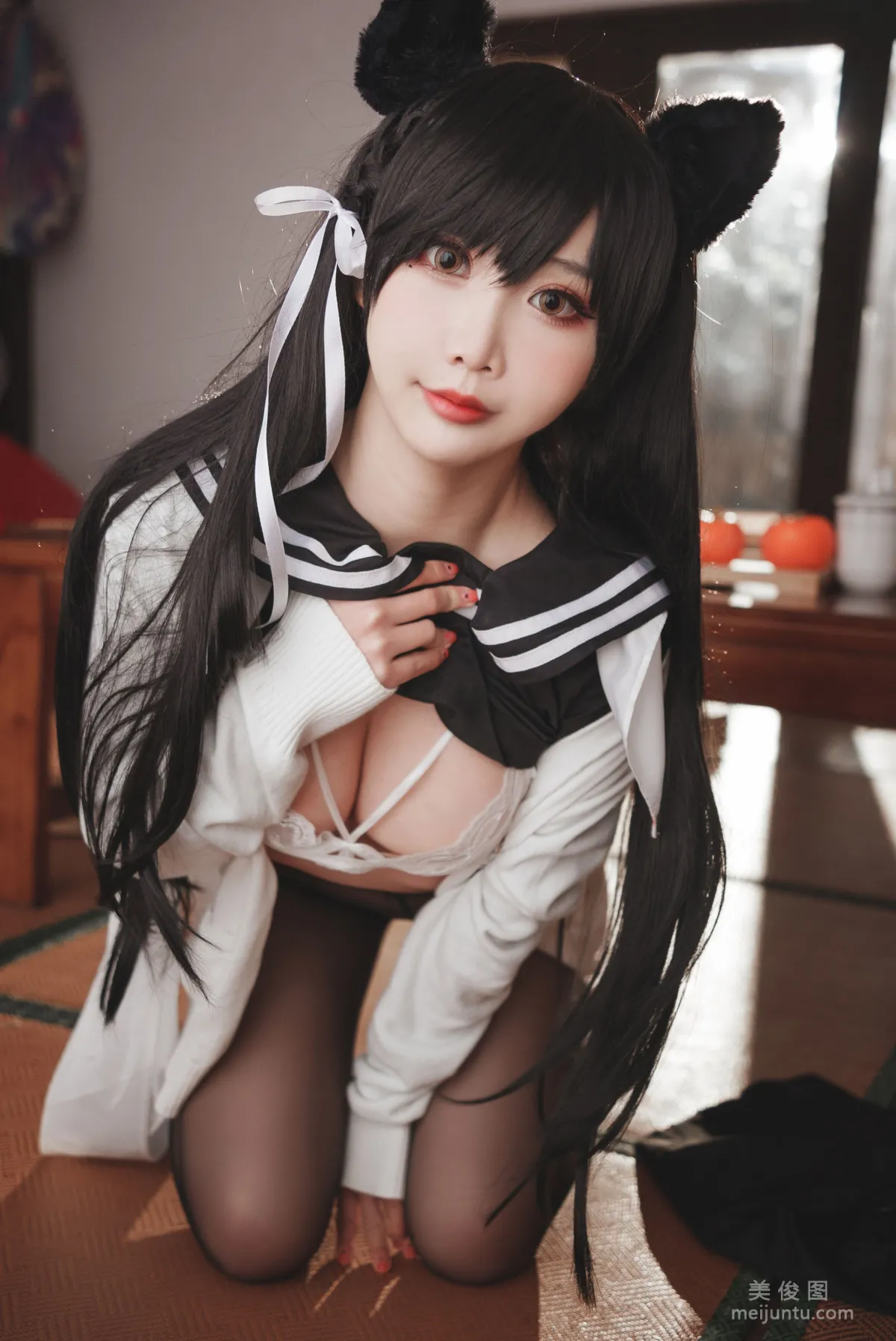 [Web Idols COSER Photo] Cute Popular Coser Mianbing Xianer - Atago JK2 photo 35