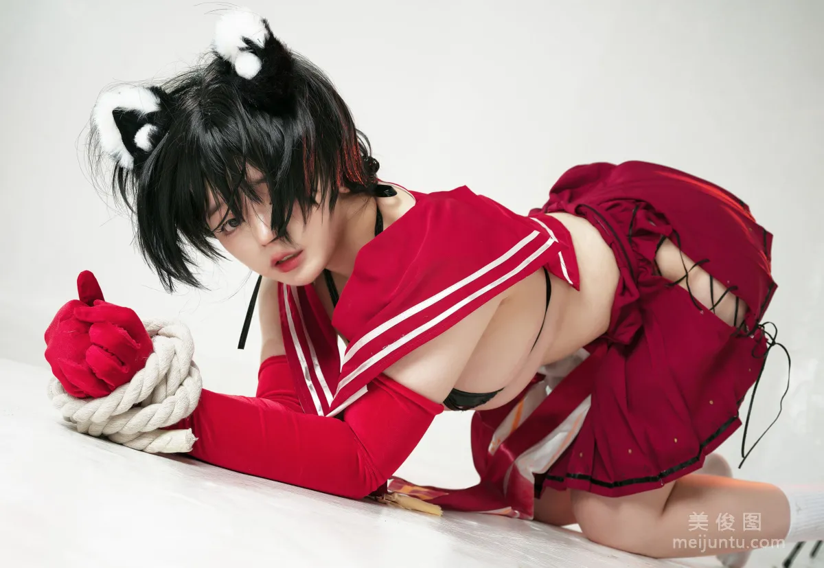 [Web Idol COSER Photos] NinJA Azhaizhai - Tsubaki photo 33