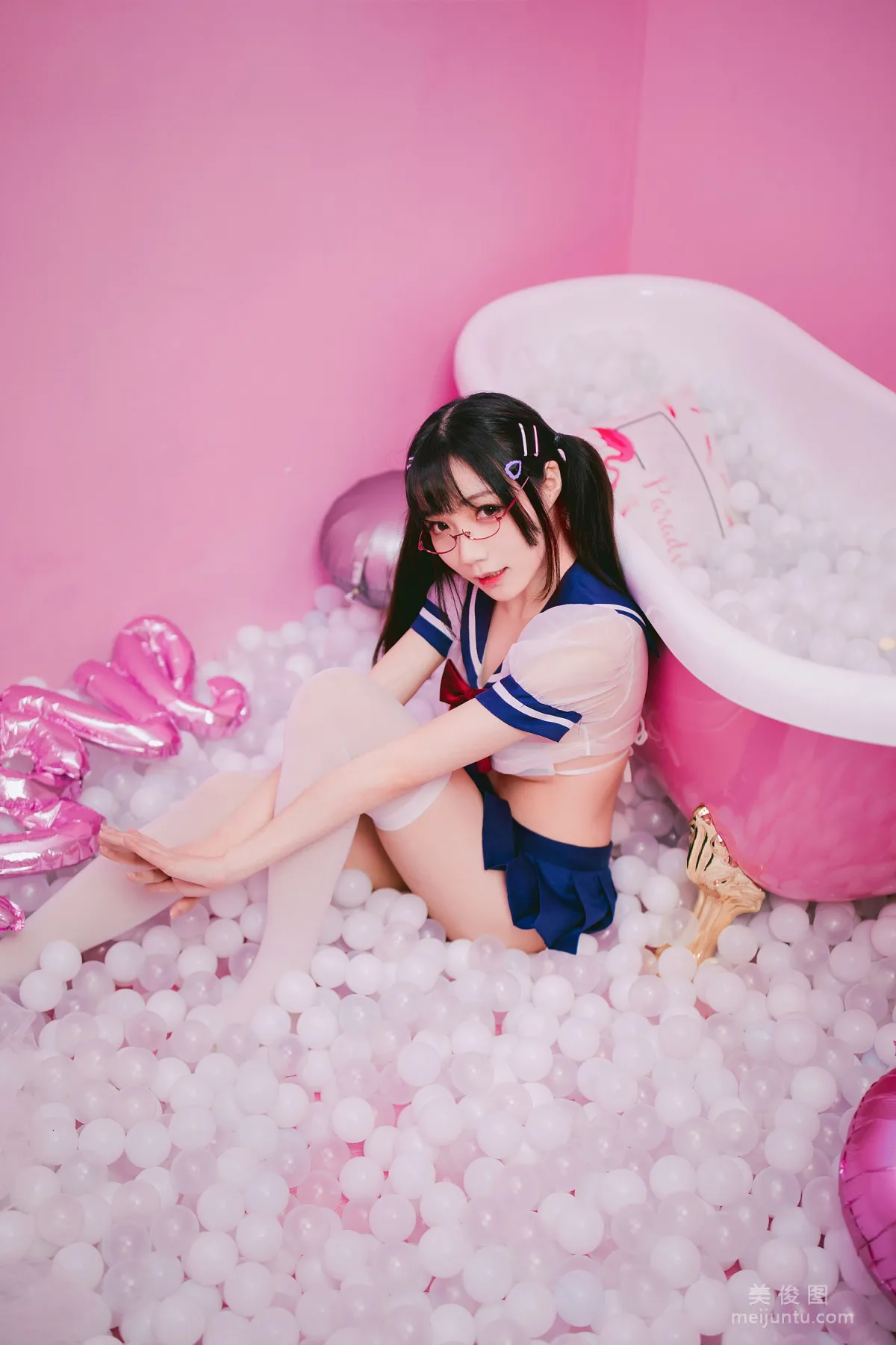[網紅COSER寫真] 蘿莉福利真央Mao - JK 套圖 18