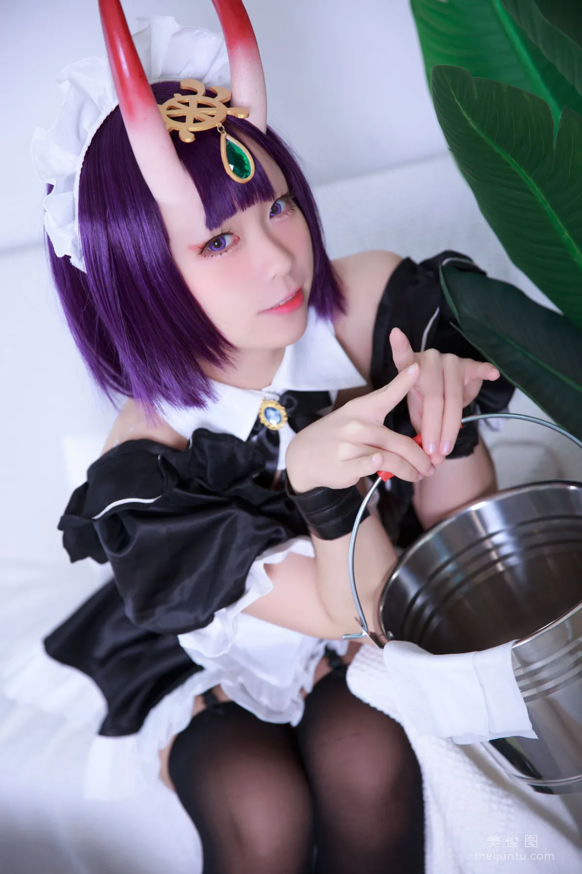 [Web Idol Cosplay Photos] Anime Blogger G44 Buhui Shoushang - Shuten Maid photo 4