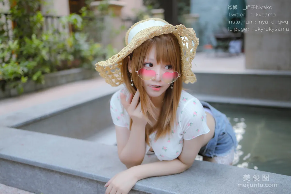 [网红COSER写真] 萌妹子Nyako喵子 - 温泉旅行 套图10