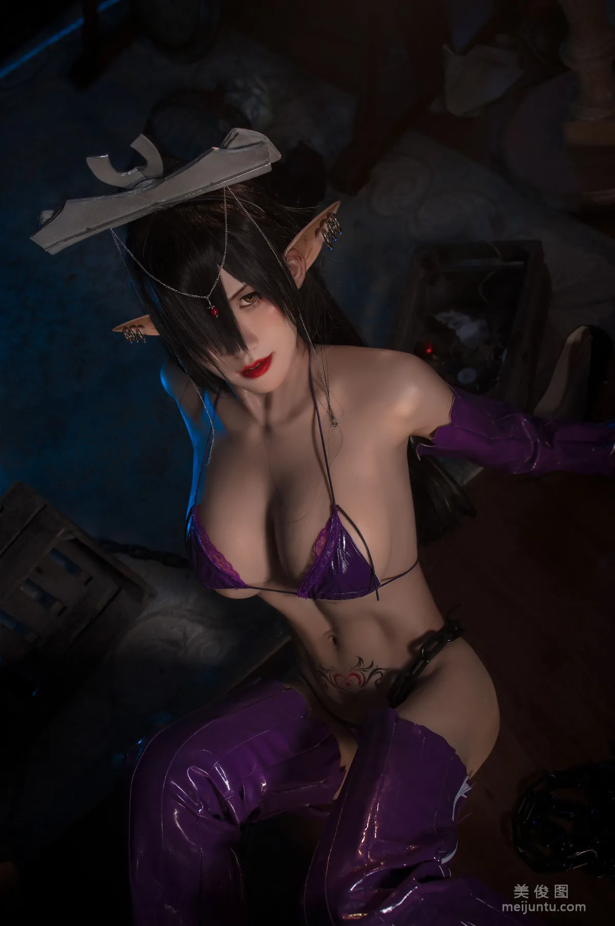 [Web Celebrity COSER Photo] Anime Blogger Yingman Sanshi - Black Beast Olrica Doujin photo 28