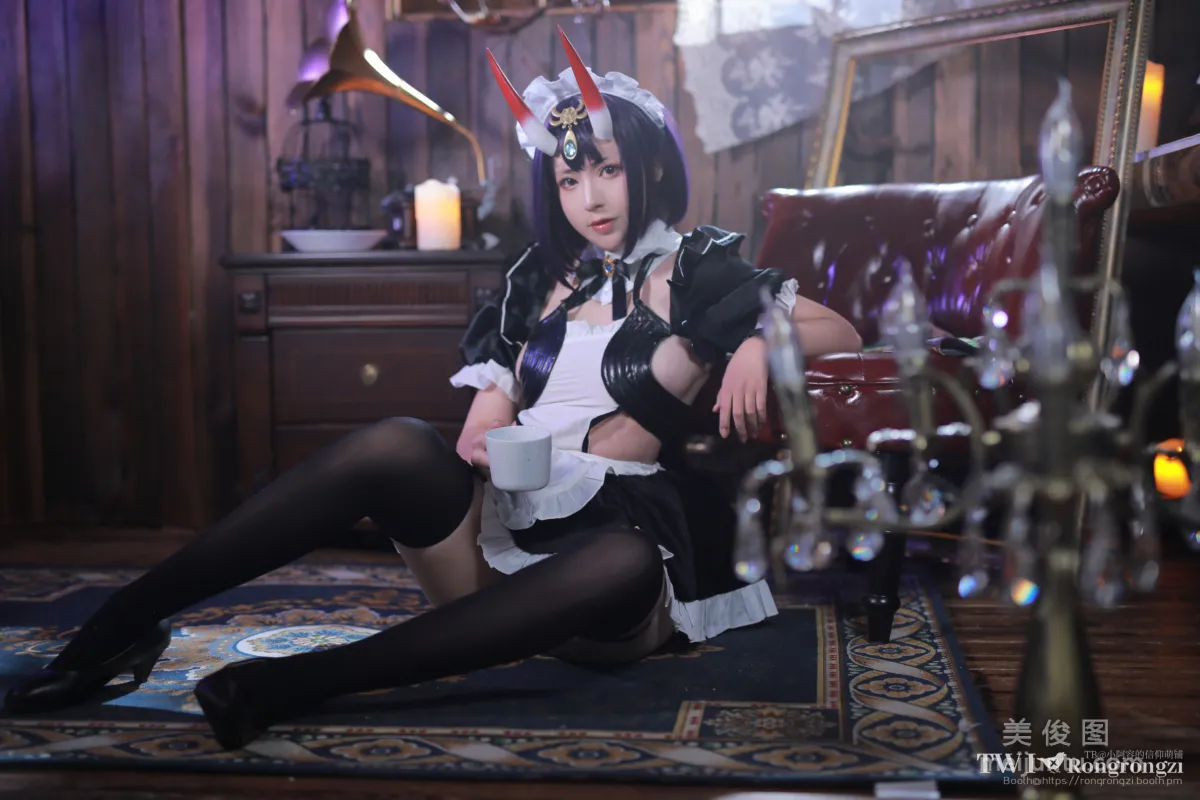 [Web Idol COSER Photo] Xiaorong Zaigu Gugu, Shuten Douji Maid photo 44