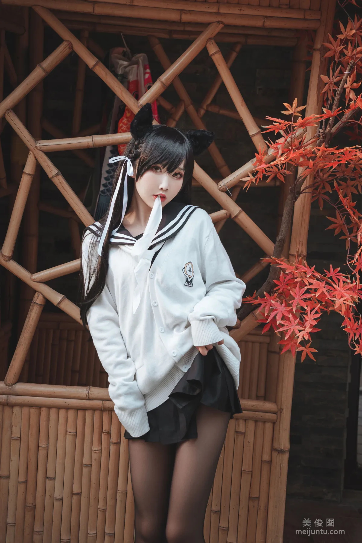 [Web Idols COSER Photo] Cute Popular Coser Mianbing Xianer - Atago JK2 photo 12