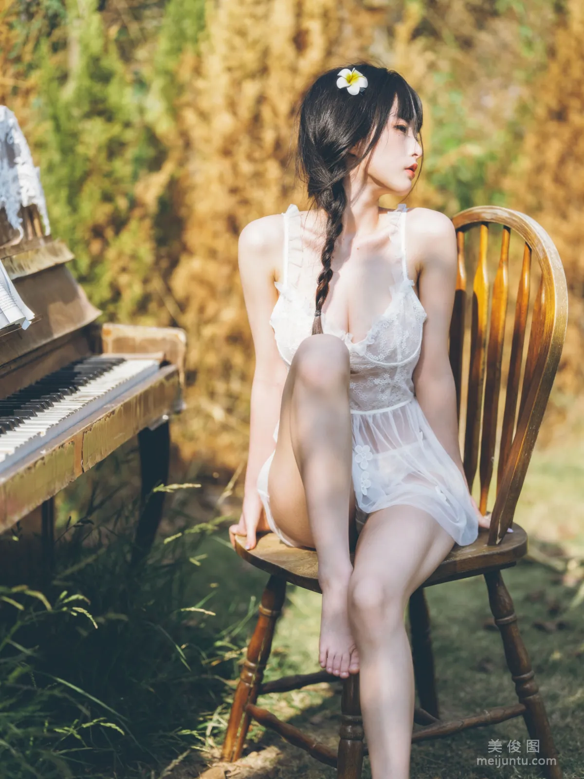 [Web Idols COSER Photos] Beauty Qingshui Younai, Pastoral Fresh 01 Set photo 42