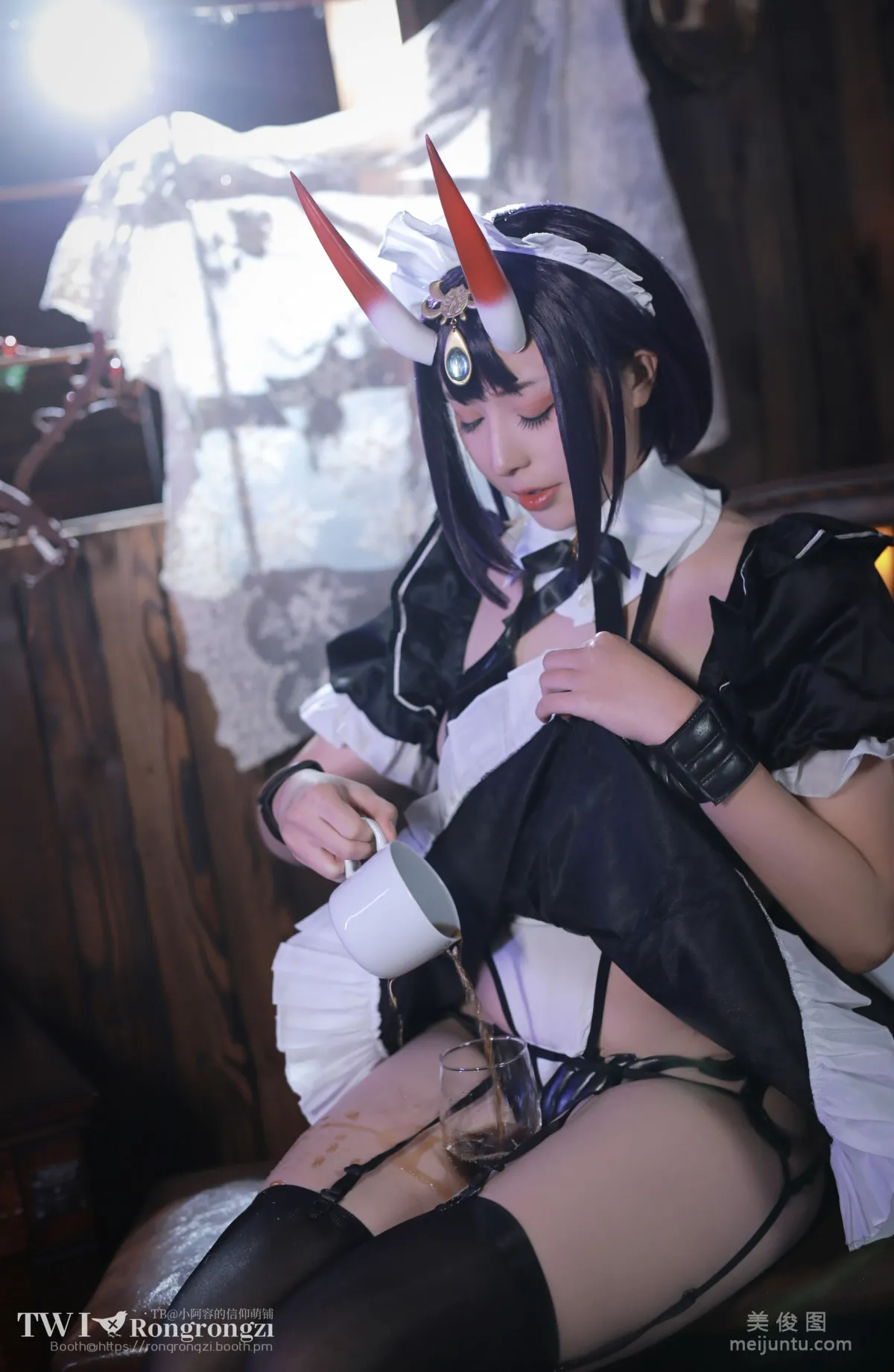 [Web Idol COSER Photo] Xiaorong Zaigu Gugu, Shuten Douji Maid photo 20