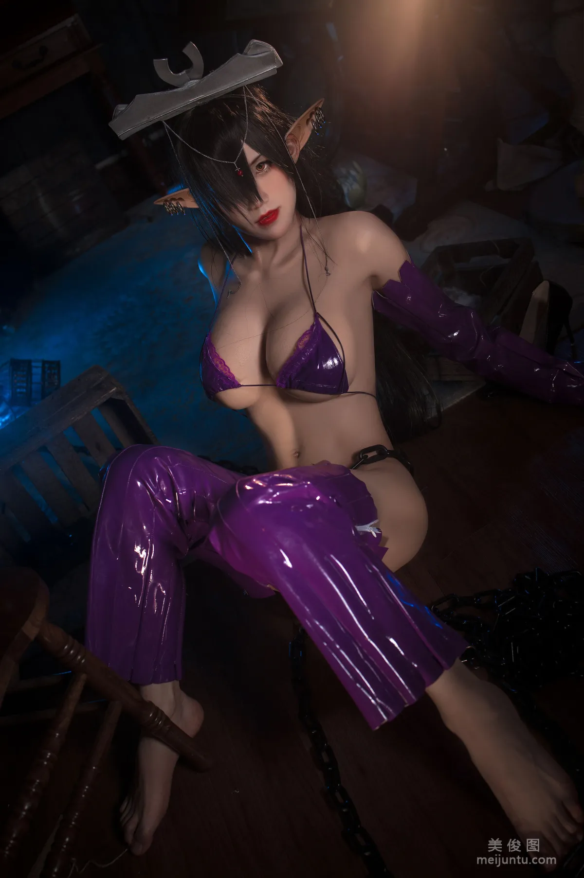 [Web Celebrity COSER Photo] Anime Blogger Yingman Sanshi - Black Beast Olrica Doujin photo 27
