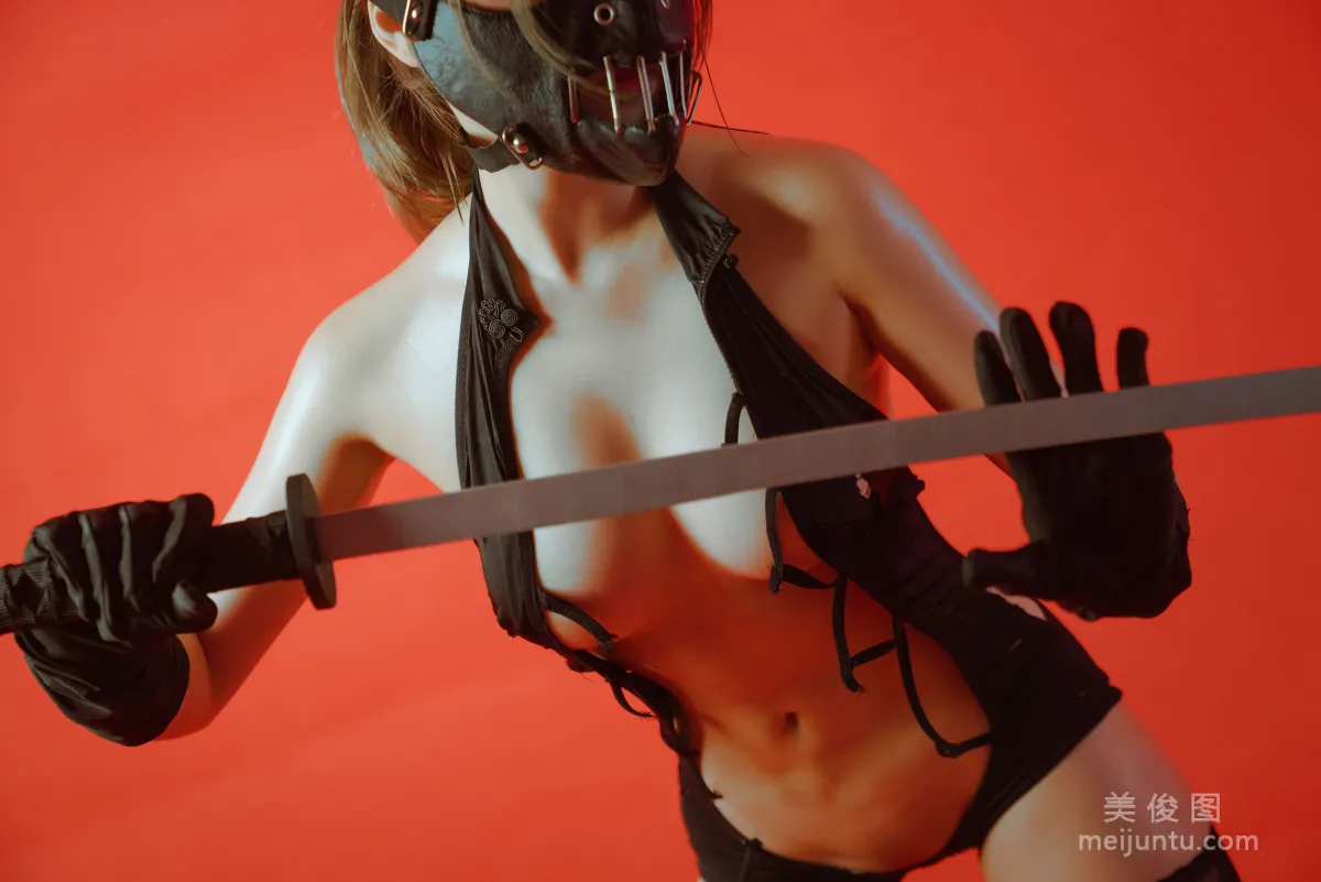 [Web Idol COSER Photos] Qiyue Miaozi - The Bound Ninja Set photo 36