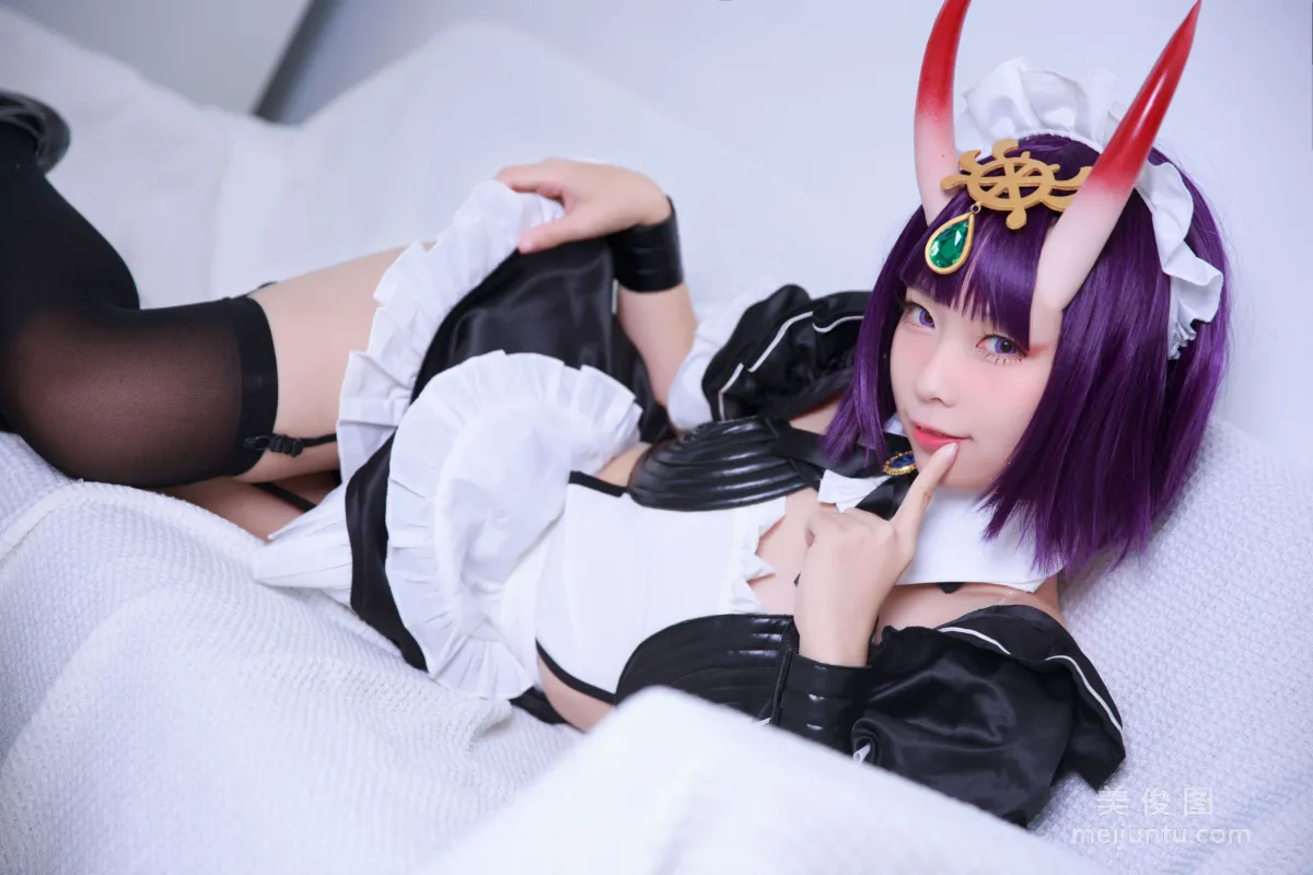 [Web Idol Cosplay Photos] Anime Blogger G44 Buhui Shoushang - Shuten Maid photo 14