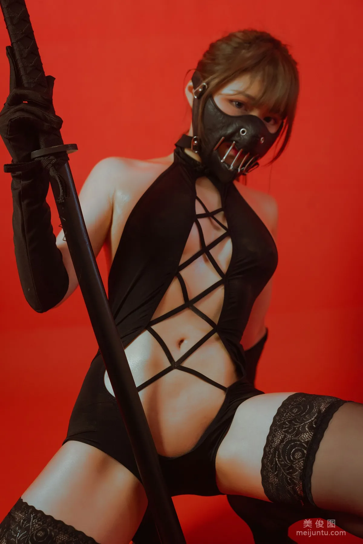 [Web Idol COSER Photos] Qiyue Miaozi - The Bound Ninja Set photo 4