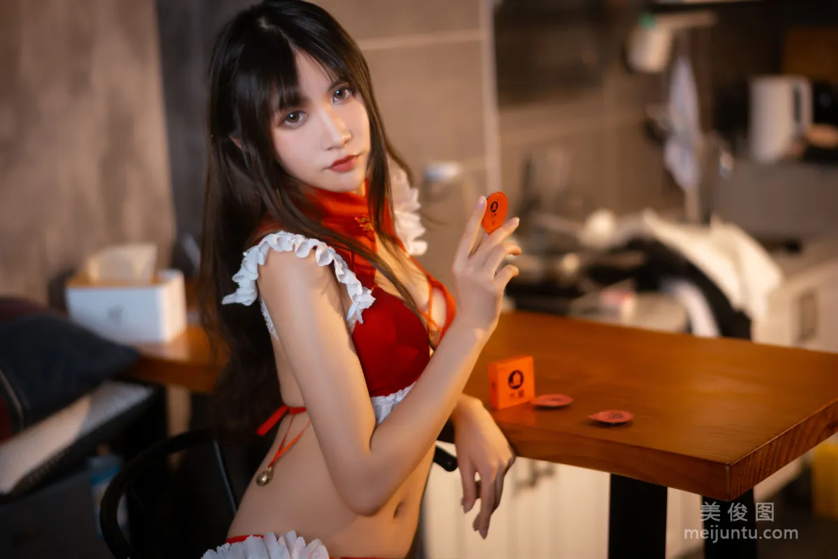 [Web Idols] Cosplay Blogger Ruanyi Fairy - Elephant Red Set photo 16