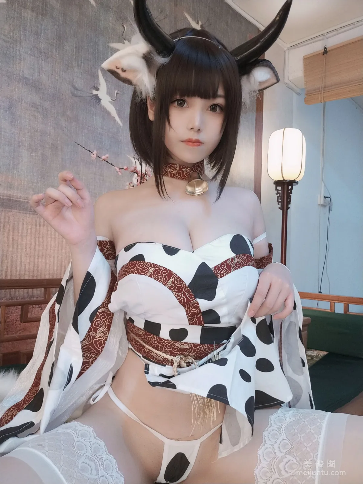 [Web Idols COSER Photo] Cute Young Girl Mizhi Maoqiu - Cow photo 8
