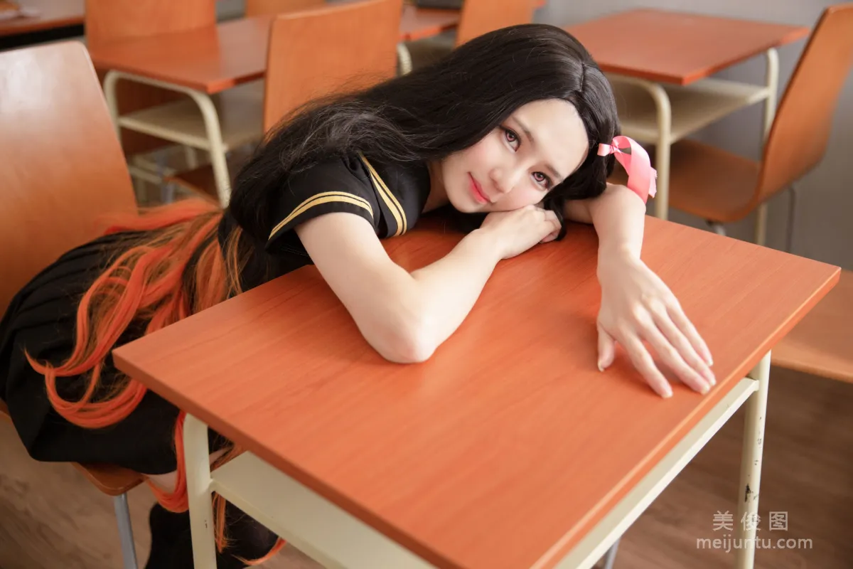 [Web Idols COSER Photos] Sally Dorasnow, Nezuko School photo 4