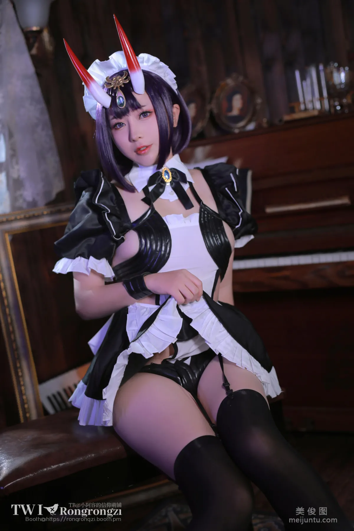 [Web Idol COSER Photo] Xiaorong Zaigu Gugu, Shuten Douji Maid photo 23