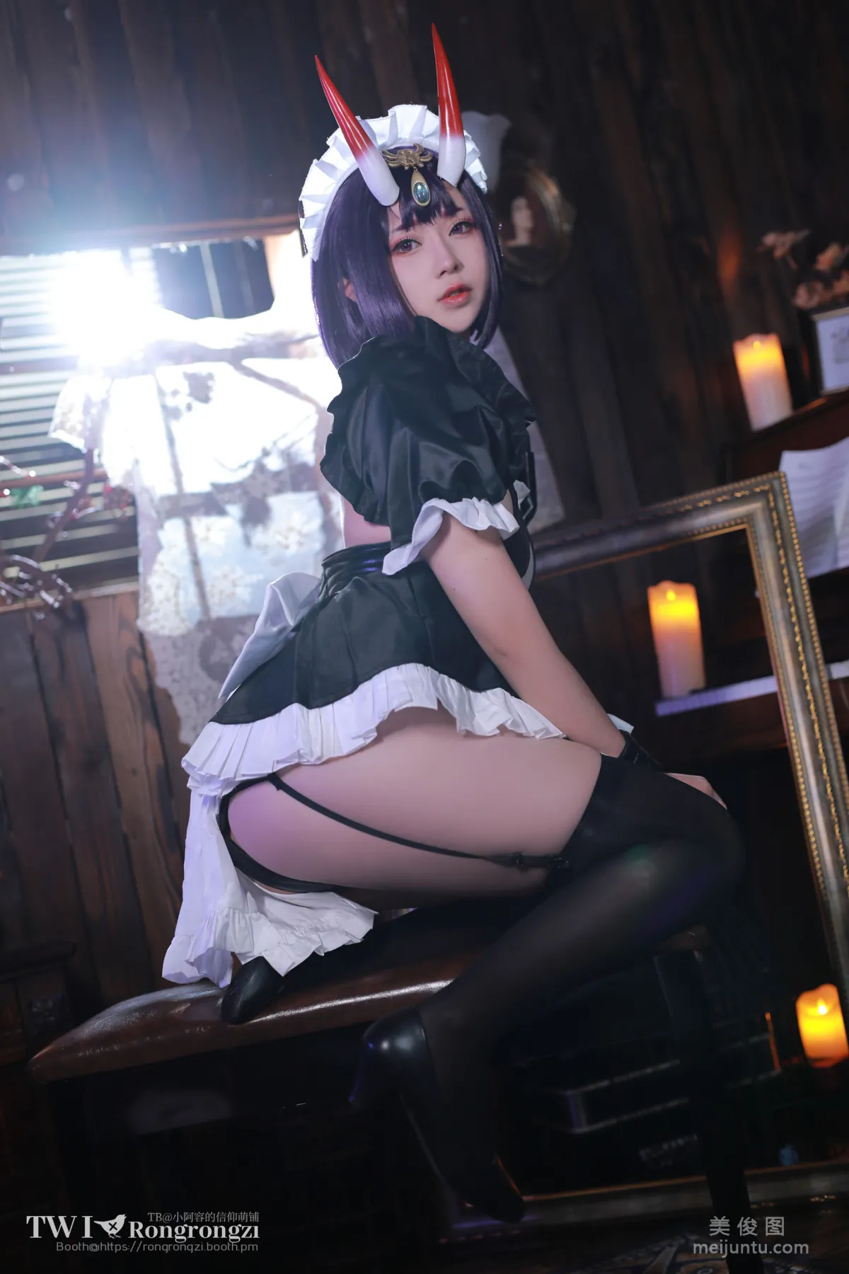 [Web Idol COSER Photo] Xiaorong Zaigu Gugu, Shuten Douji Maid photo 10