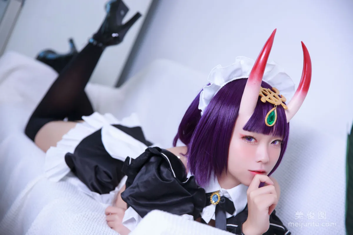 [Web Idol Cosplay Photos] Anime Blogger G44 Buhui Shoushang - Shuten Maid photo 13