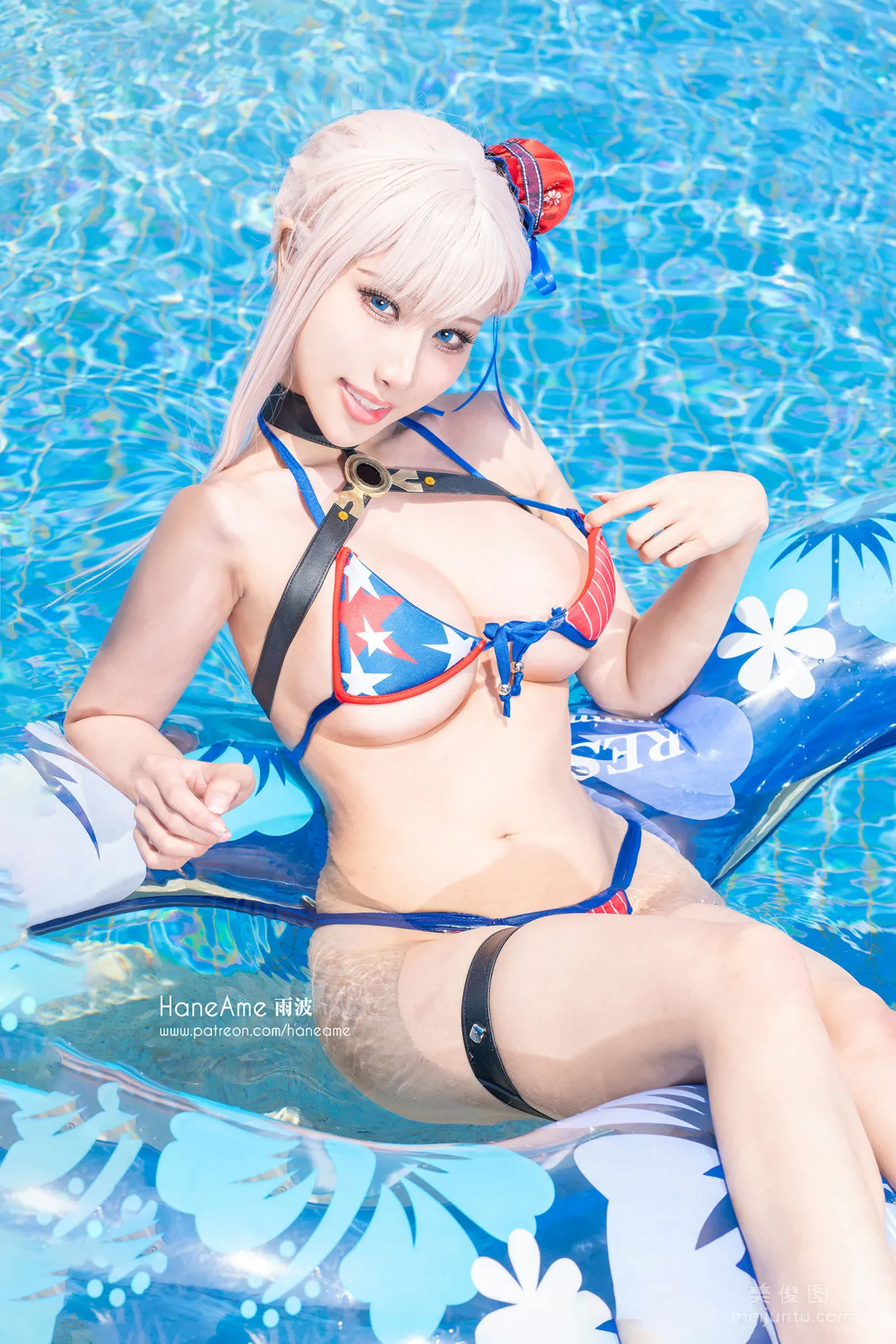 [Web Idols Coser Photos] Hane Ame Yubo - Musashi Swimsuit Set photo 9