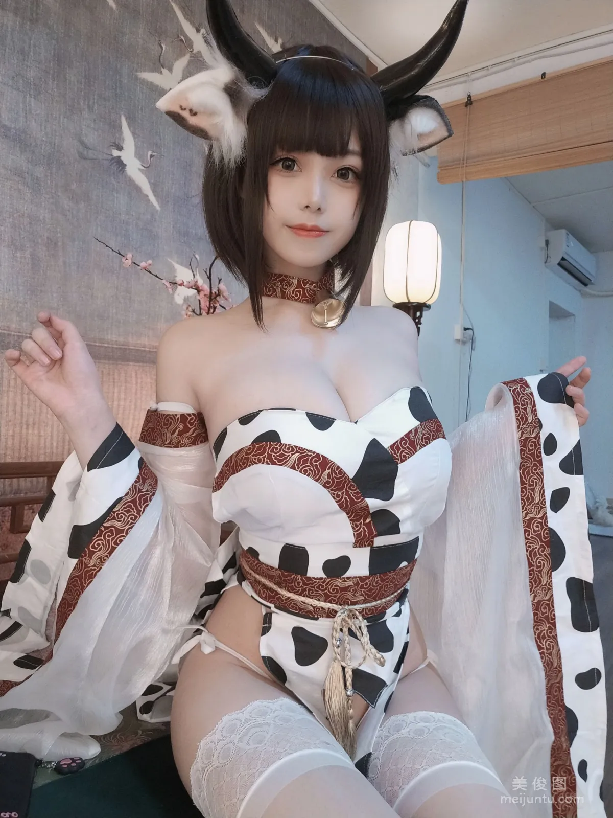 [Web Idols COSER Photo] Cute Young Girl Mizhi Maoqiu - Cow photo 7