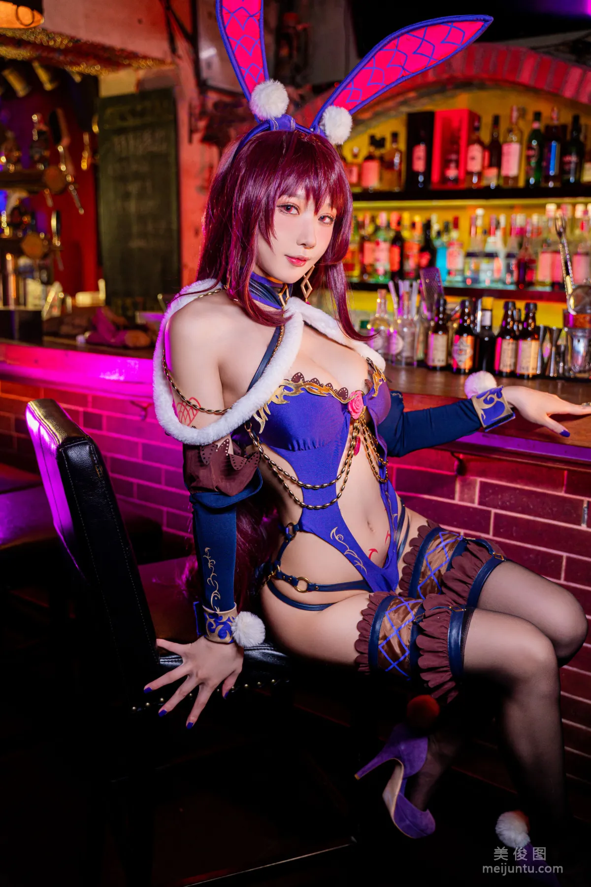Anime Blogger Abao Yeshi Tuniang - Scathach Bunny Girl Set photo 5