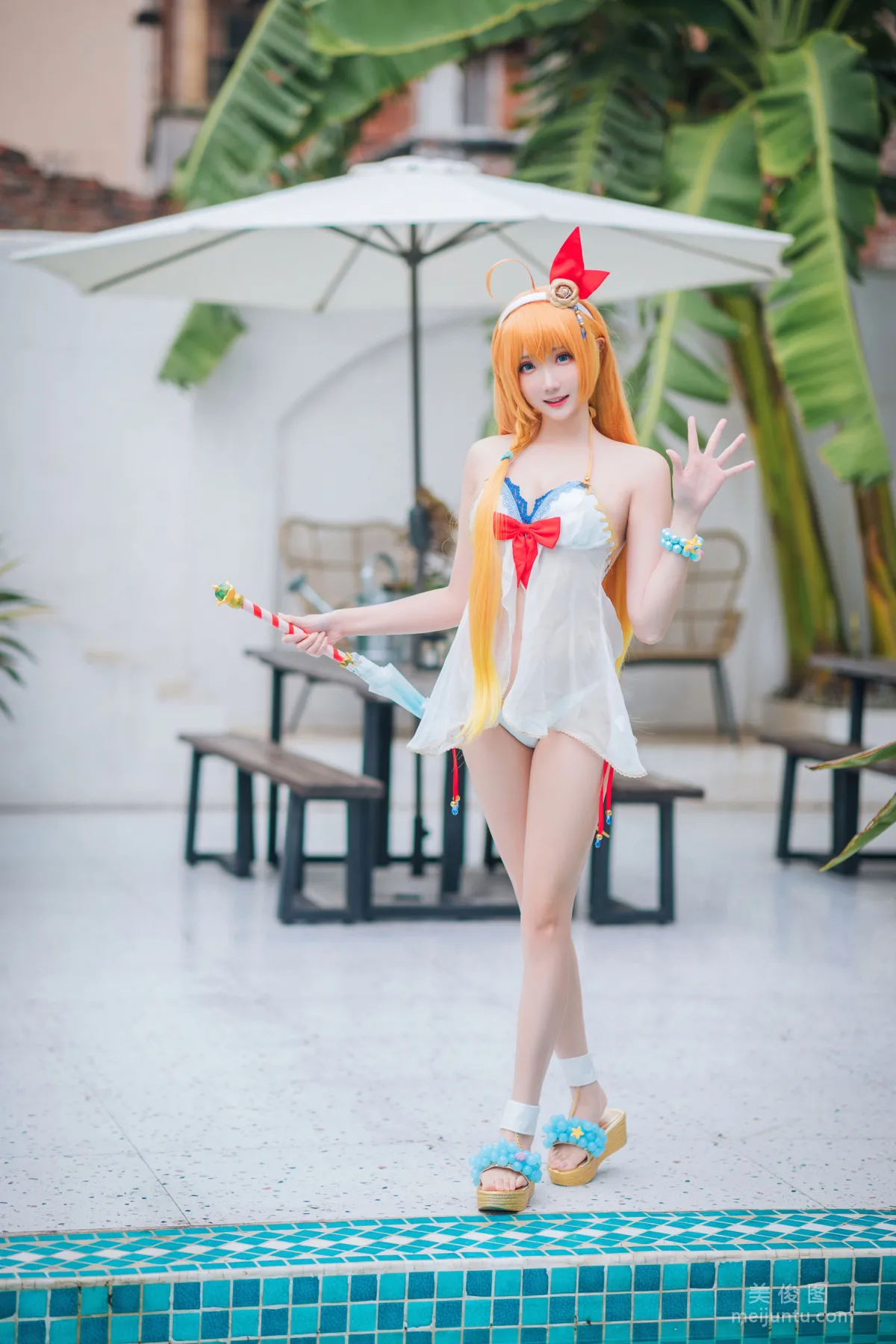 [网红COSER写真] 瓜希酱福利 - 公主连结 夏日御三家 套图1