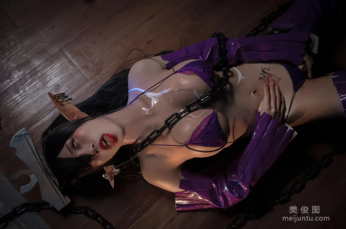[Web Celebrity COSER Photo] Anime Blogger Yingman Sanshi - Black Beast Olrica Doujin photo 31
