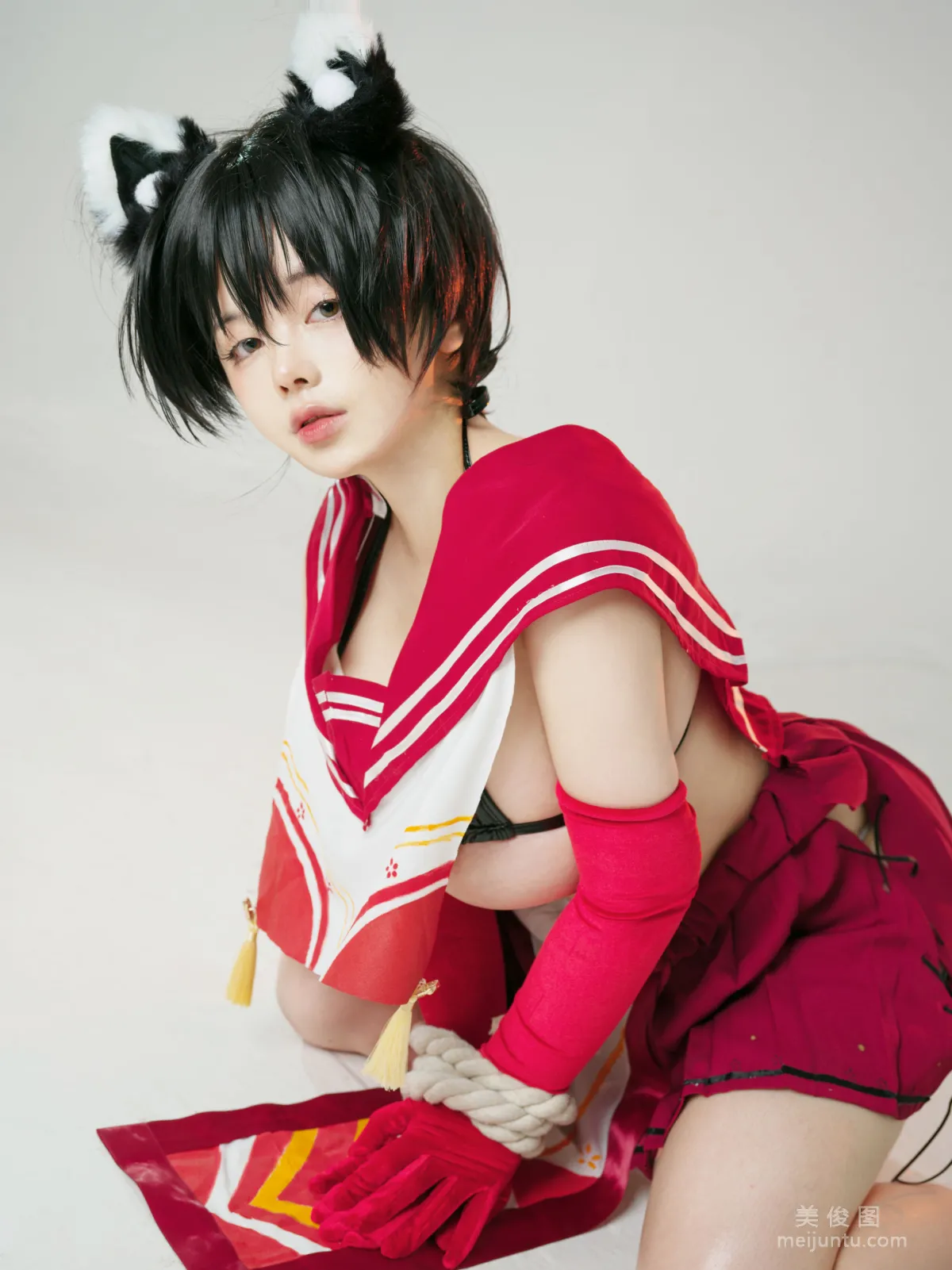 [Web Idol COSER Photos] NinJA Azhaizhai - Tsubaki photo 30