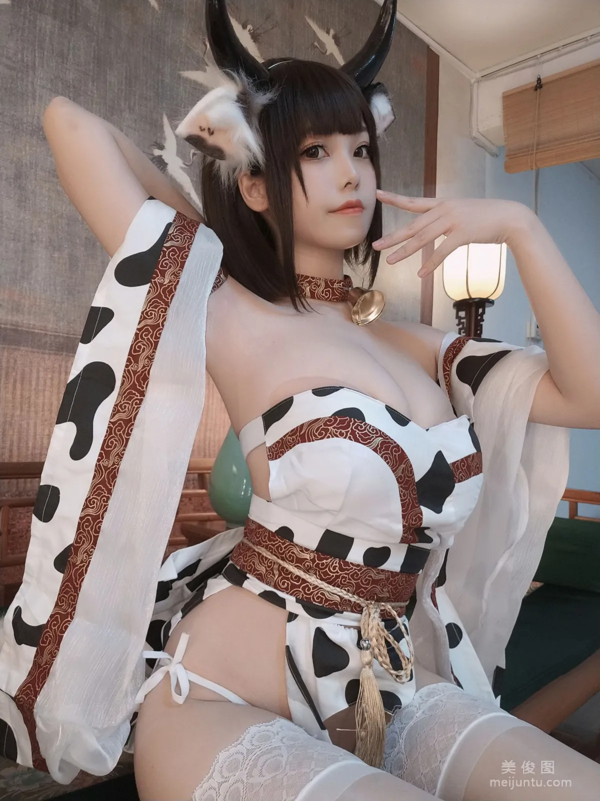 [Web Idols COSER Photo] Cute Young Girl Mizhi Maoqiu - Cow photo 10