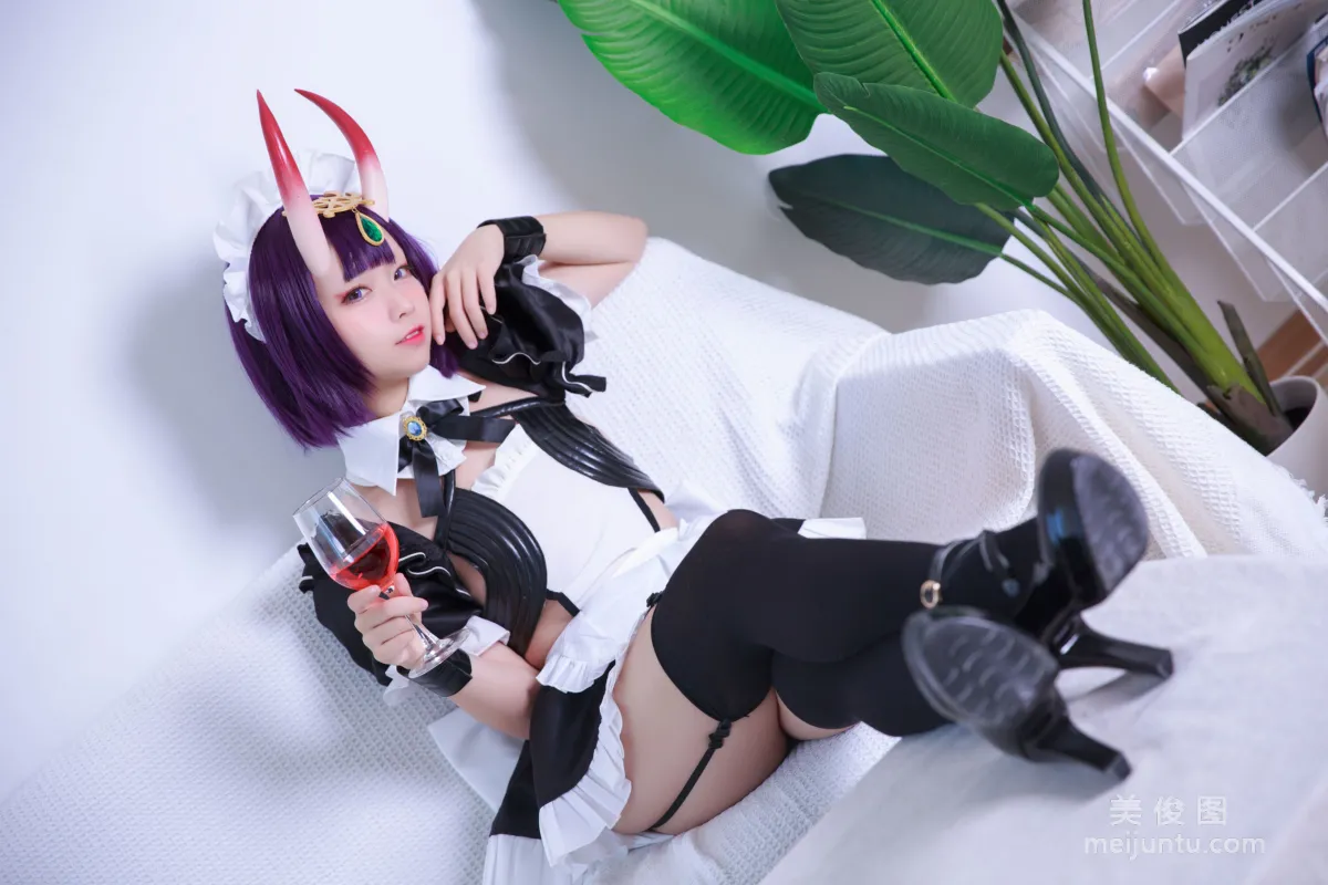 [Web Idol Cosplay Photos] Anime Blogger G44 Buhui Shoushang - Shuten Maid photo 6