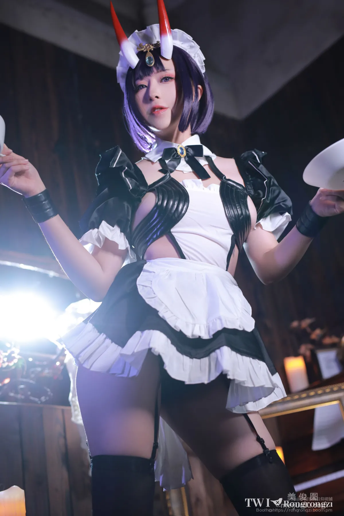 [Web Idol COSER Photo] Xiaorong Zaigu Gugu, Shuten Douji Maid photo 28