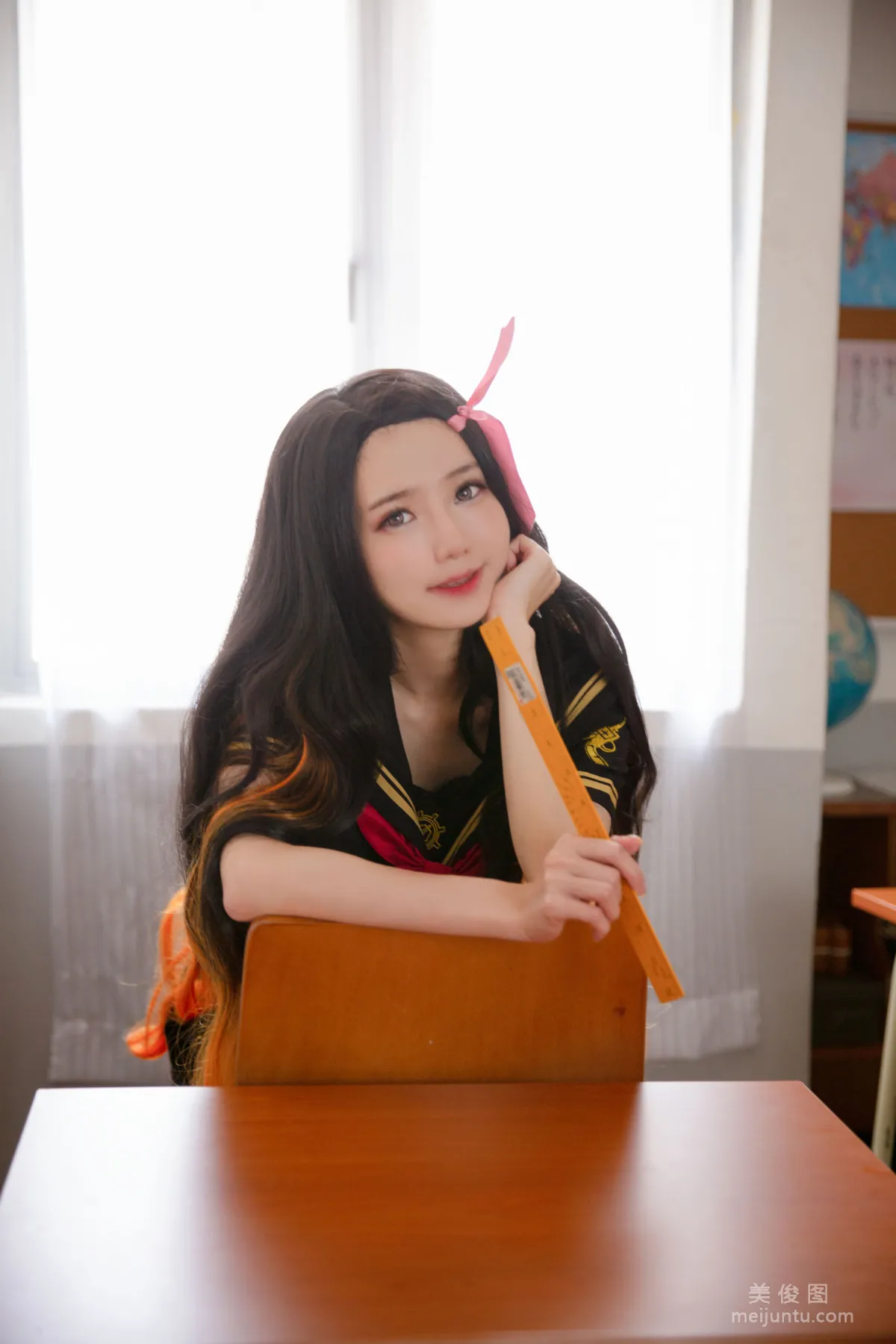 [Web Idols COSER Photos] Sally Dorasnow, Nezuko School photo 14