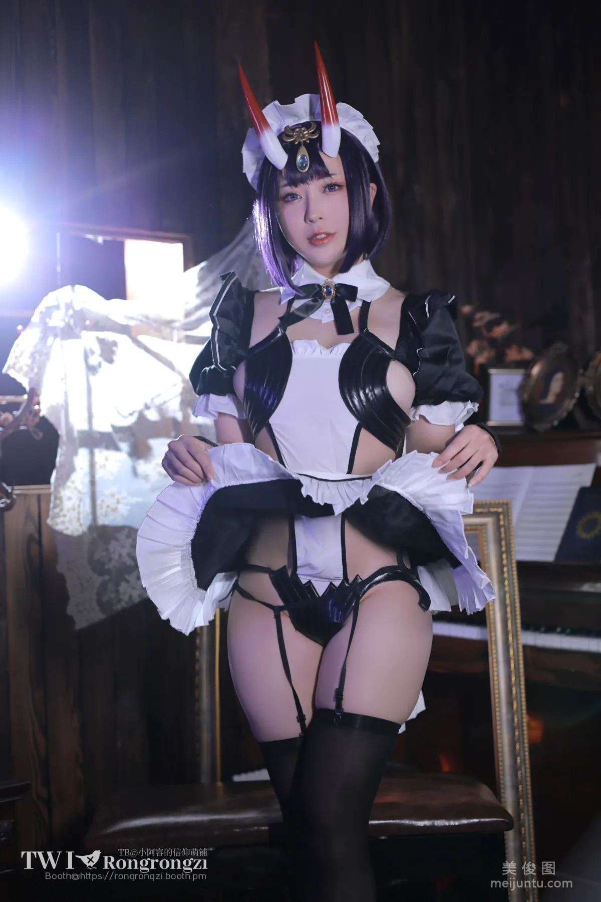 [Web Idol COSER Photo] Xiaorong Zaigu Gugu, Shuten Douji Maid photo 25