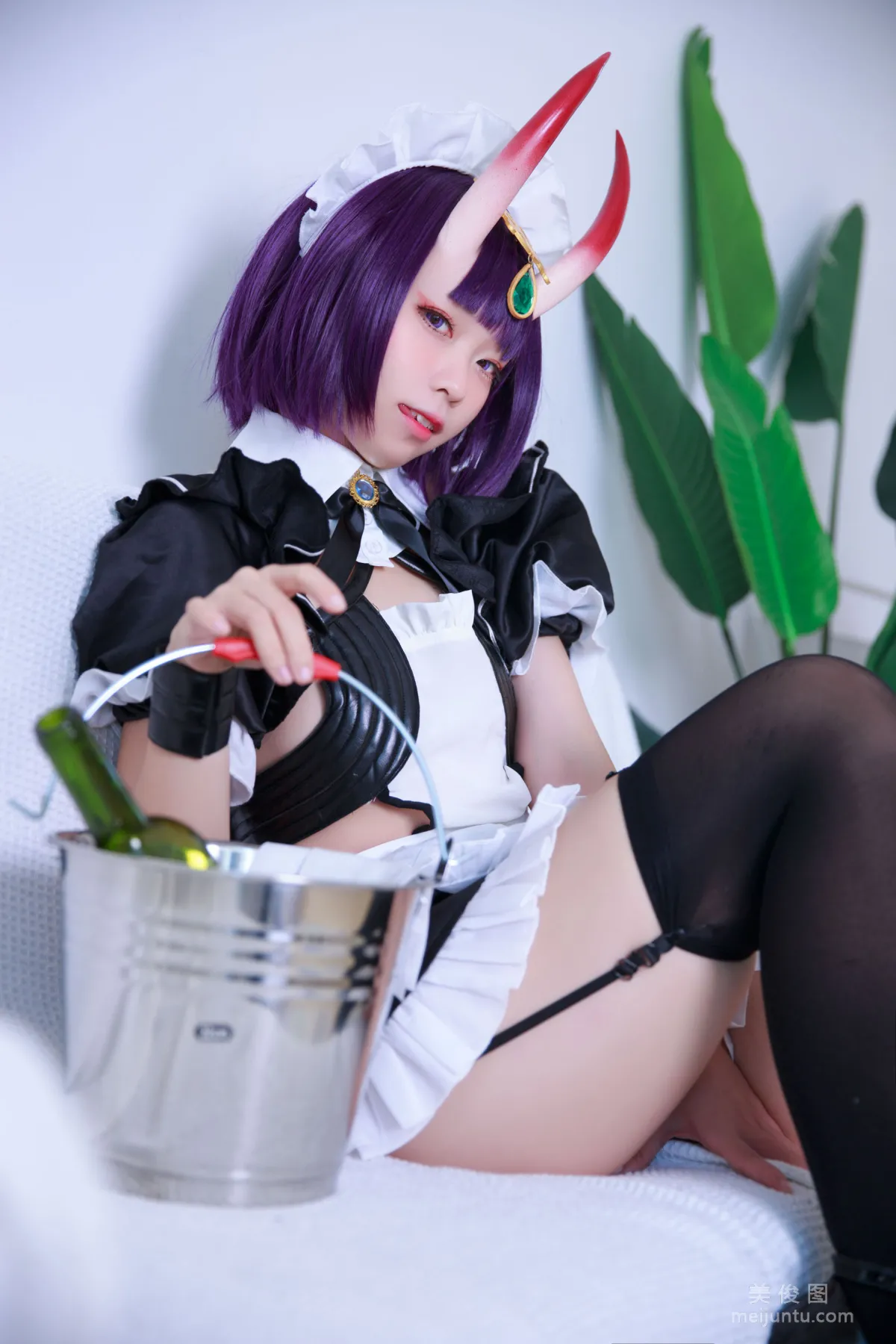 [Web Idol Cosplay Photos] Anime Blogger G44 Buhui Shoushang - Shuten Maid photo 9