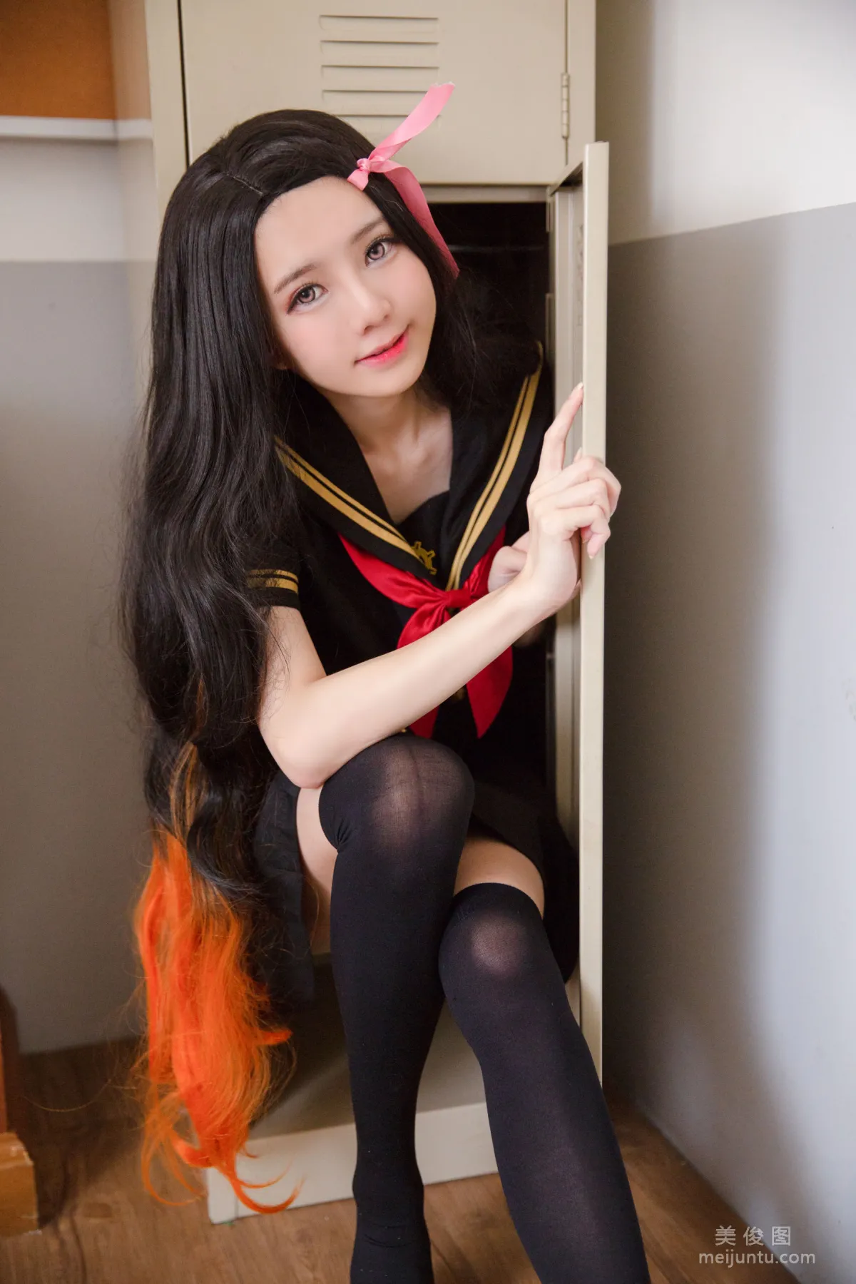 [Web Idols COSER Photos] Sally Dorasnow, Nezuko School photo 2