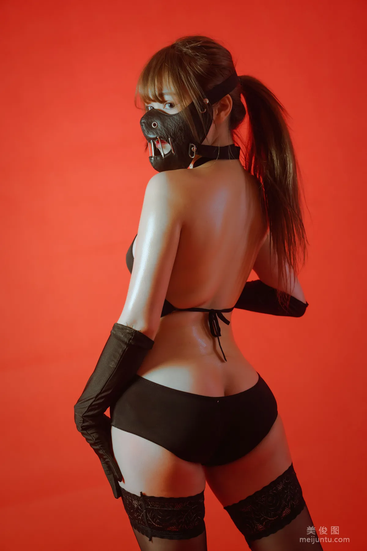 [Web Idol COSER Photos] Qiyue Miaozi - The Bound Ninja Set photo 19