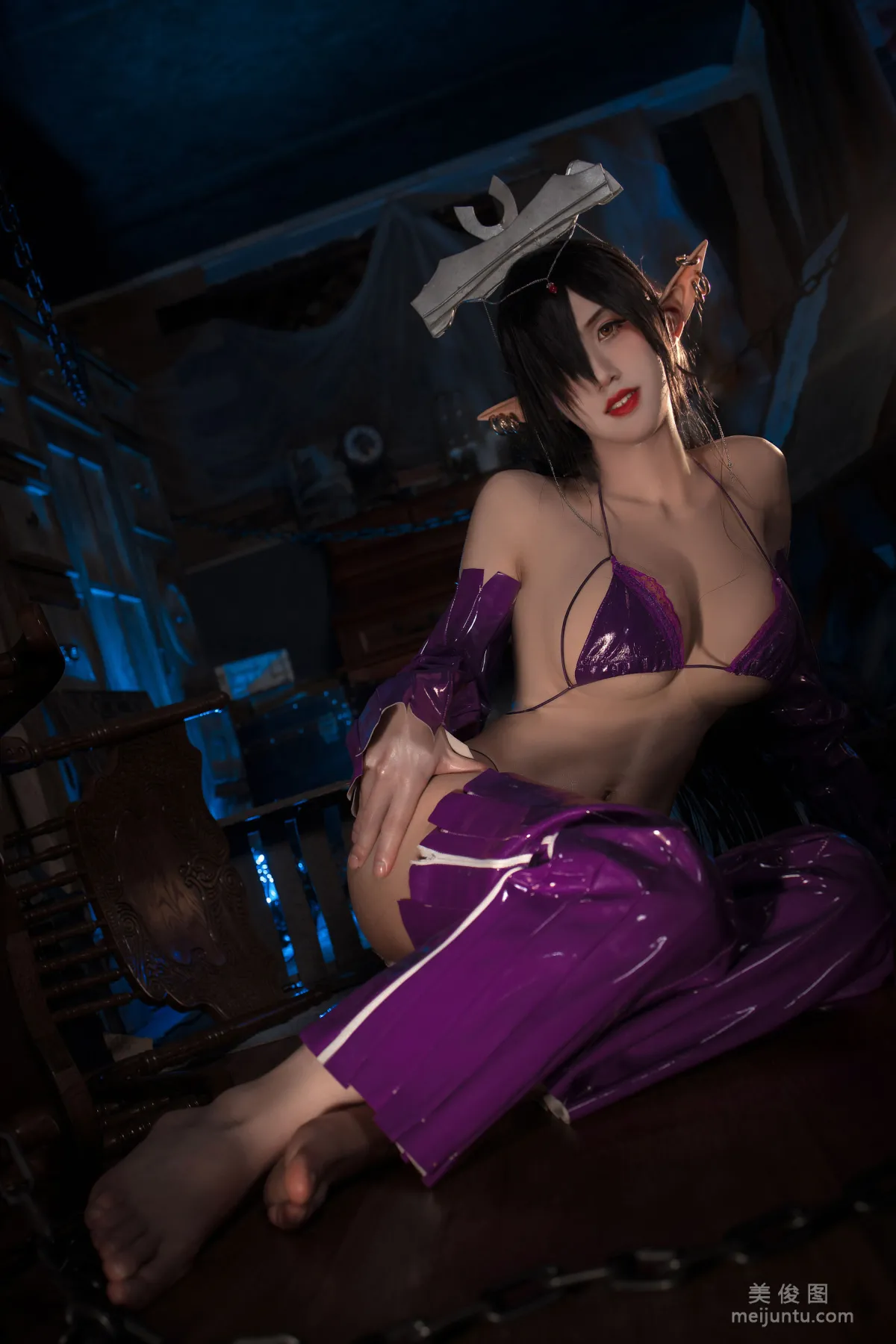 [Web Celebrity COSER Photo] Anime Blogger Yingman Sanshi - Black Beast Olrica Doujin photo 13