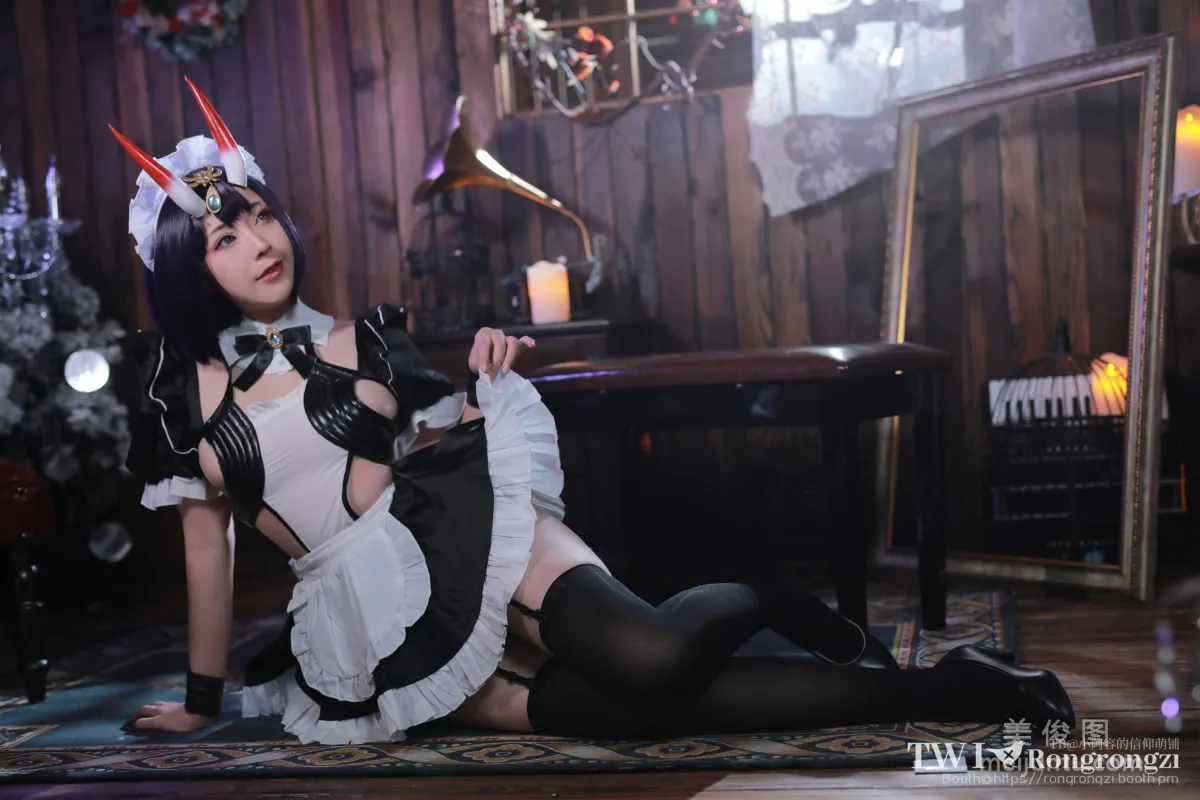 [Web Idol COSER Photo] Xiaorong Zaigu Gugu, Shuten Douji Maid photo 17