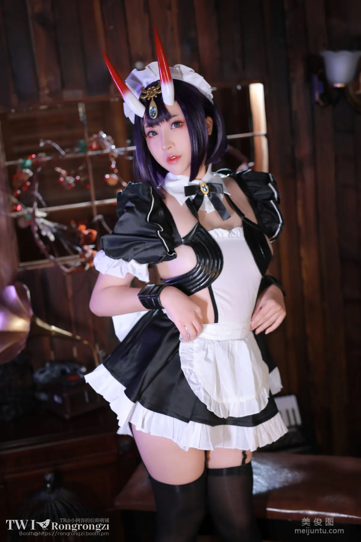 [Web Idol COSER Photo] Xiaorong Zaigu Gugu, Shuten Douji Maid photo 7