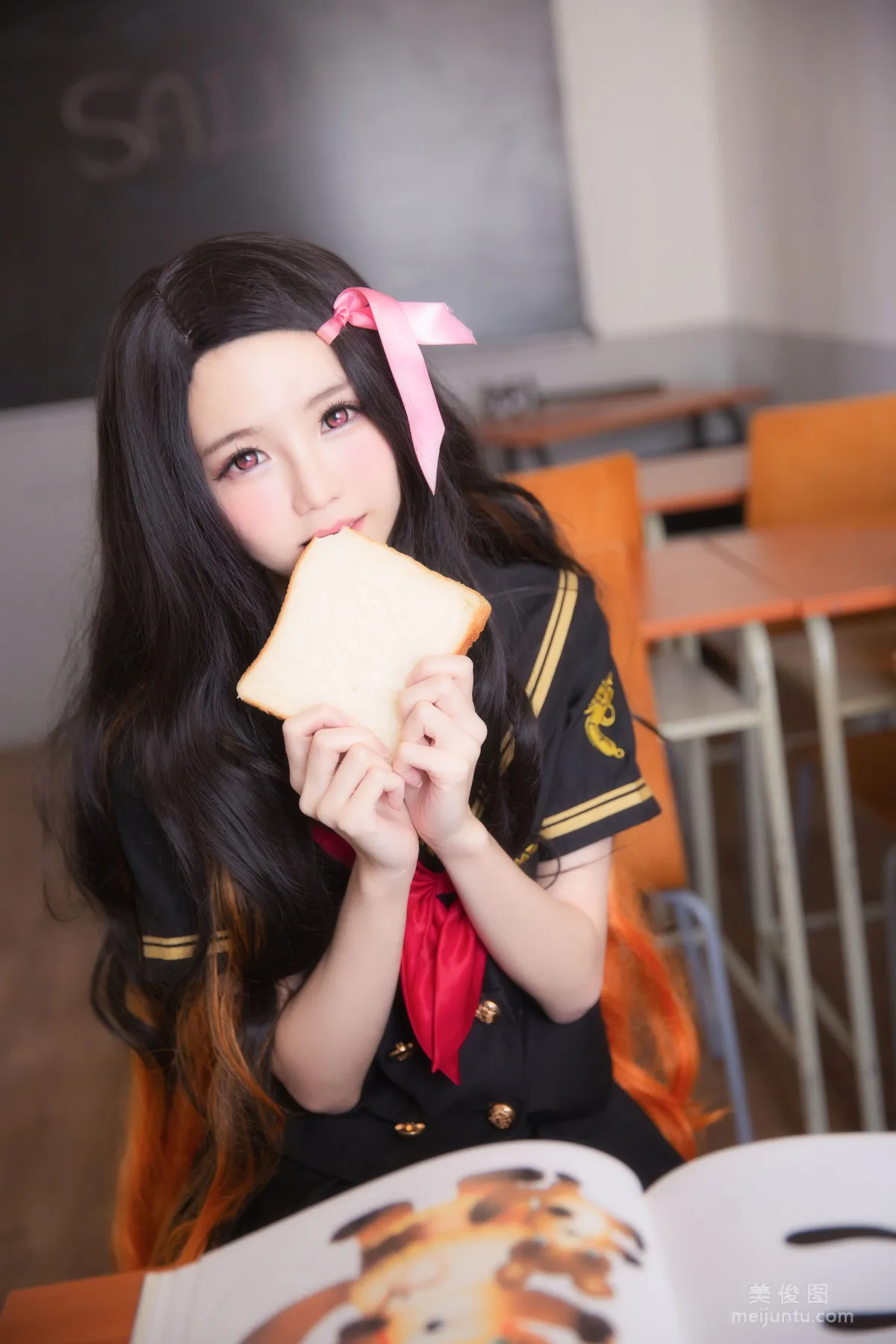 [Web Idols COSER Photos] Sally Dorasnow, Nezuko School photo 5