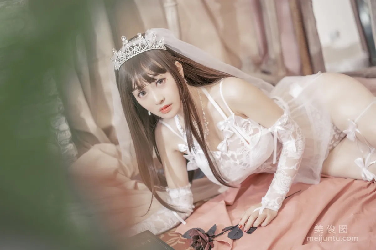 [Web Idols Coser Photos] Anime Blogger Tuoweiba Mizuki - Wedding Dress Set photo 19