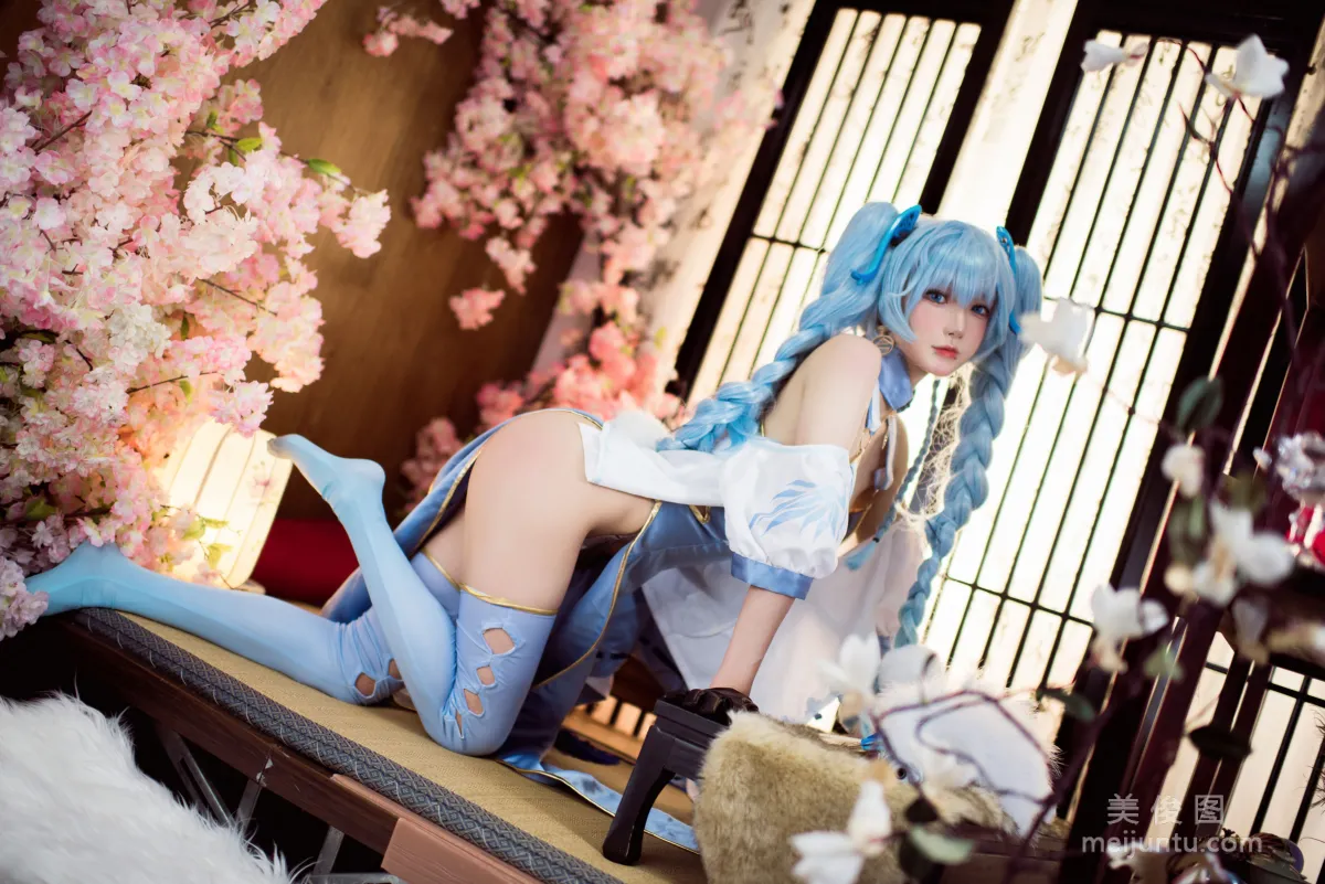 动漫博主阿包也是兔娘 - 少女前线 PA15翠雀媚 套图8