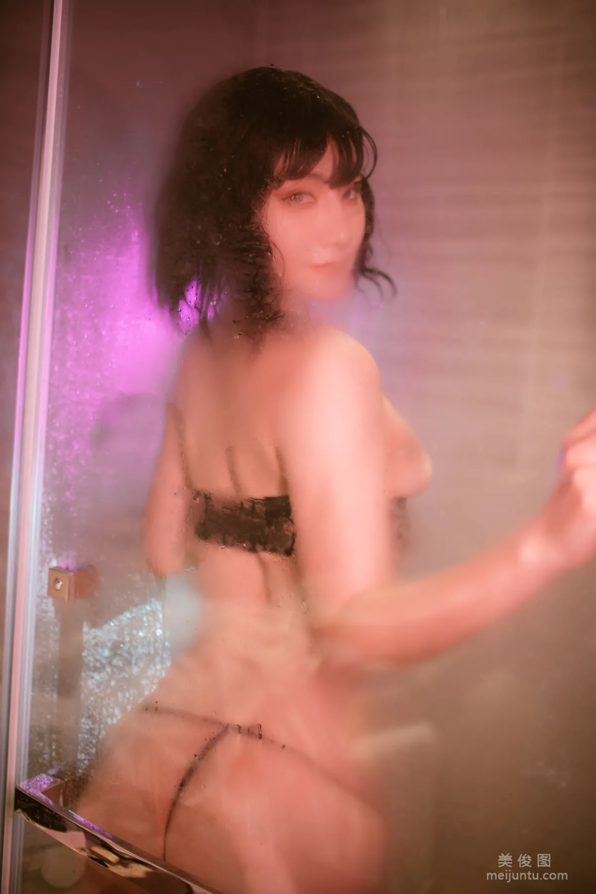 [Web Idol COSER Photo] Xinglan Shilan Lanjiao Lanmei Ya - Bathroom Tape Set photo 7