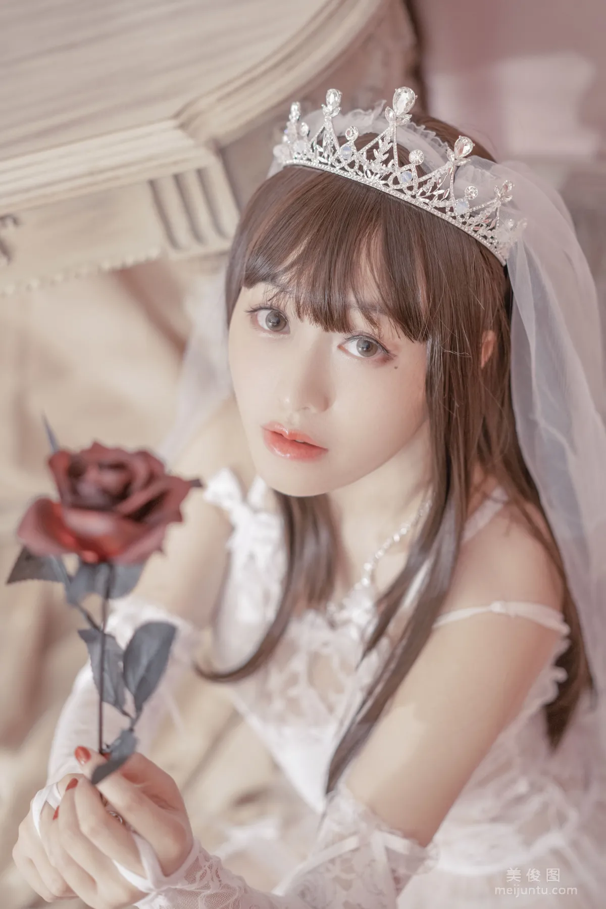 [Web Idols Coser Photos] Anime Blogger Tuoweiba Mizuki - Wedding Dress Set photo 12