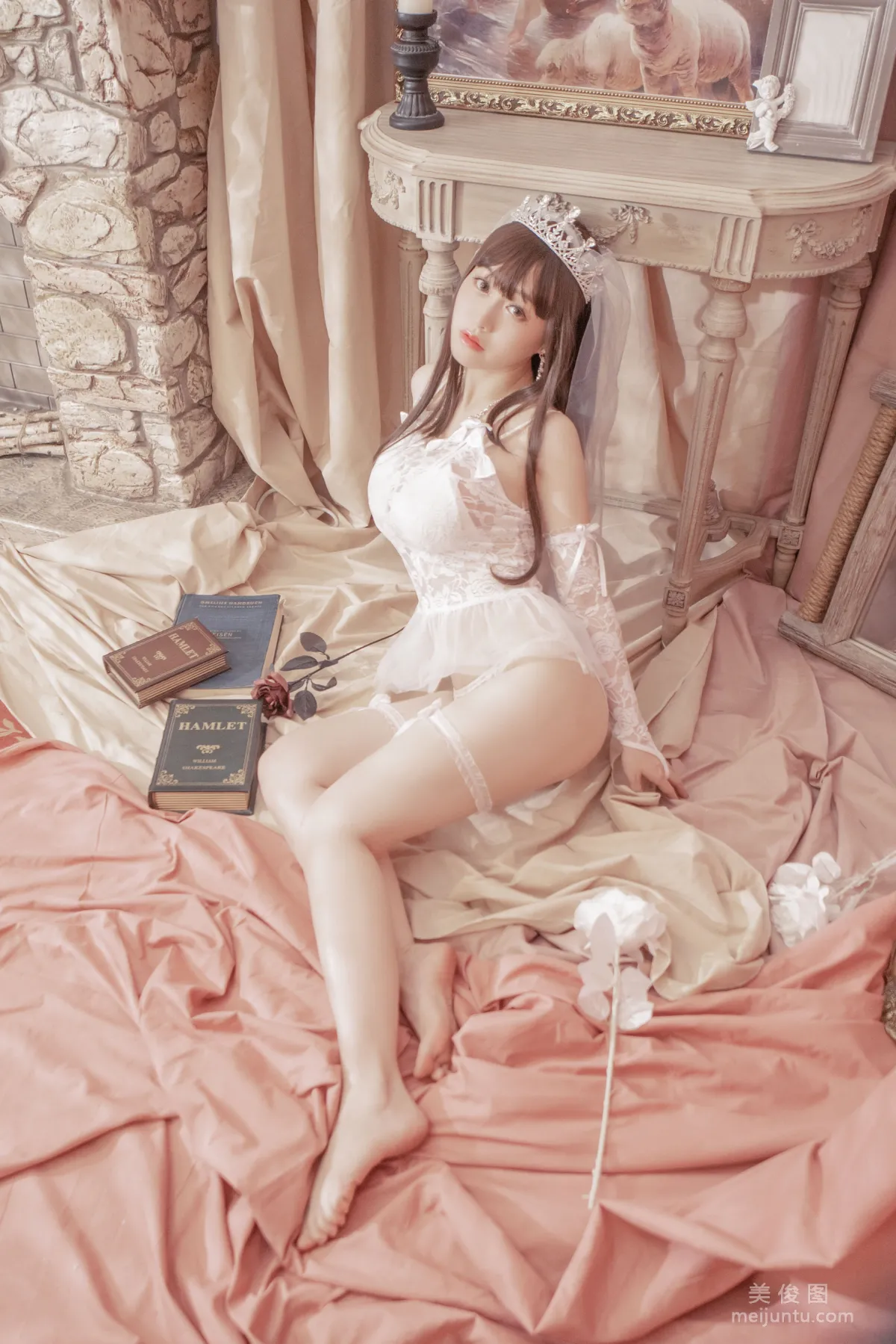 [Web Idols Coser Photos] Anime Blogger Tuoweiba Mizuki - Wedding Dress Set photo 27