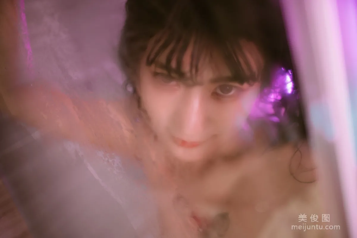 [Web Idol COSER Photo] Xinglan Shilan Lanjiao Lanmei Ya - Bathroom Tape Set photo 6