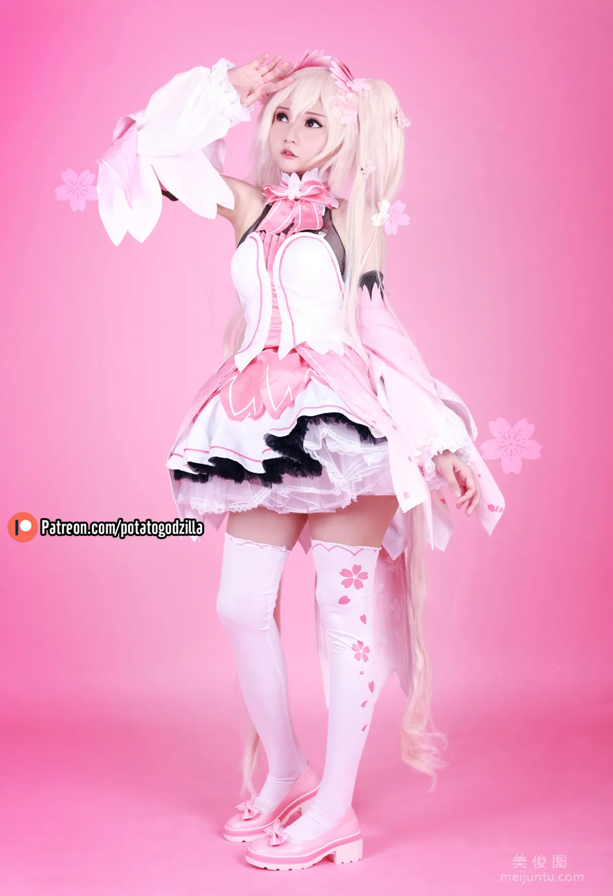 Coser Potato Godzilla, Sakura Miku, Set photo 5