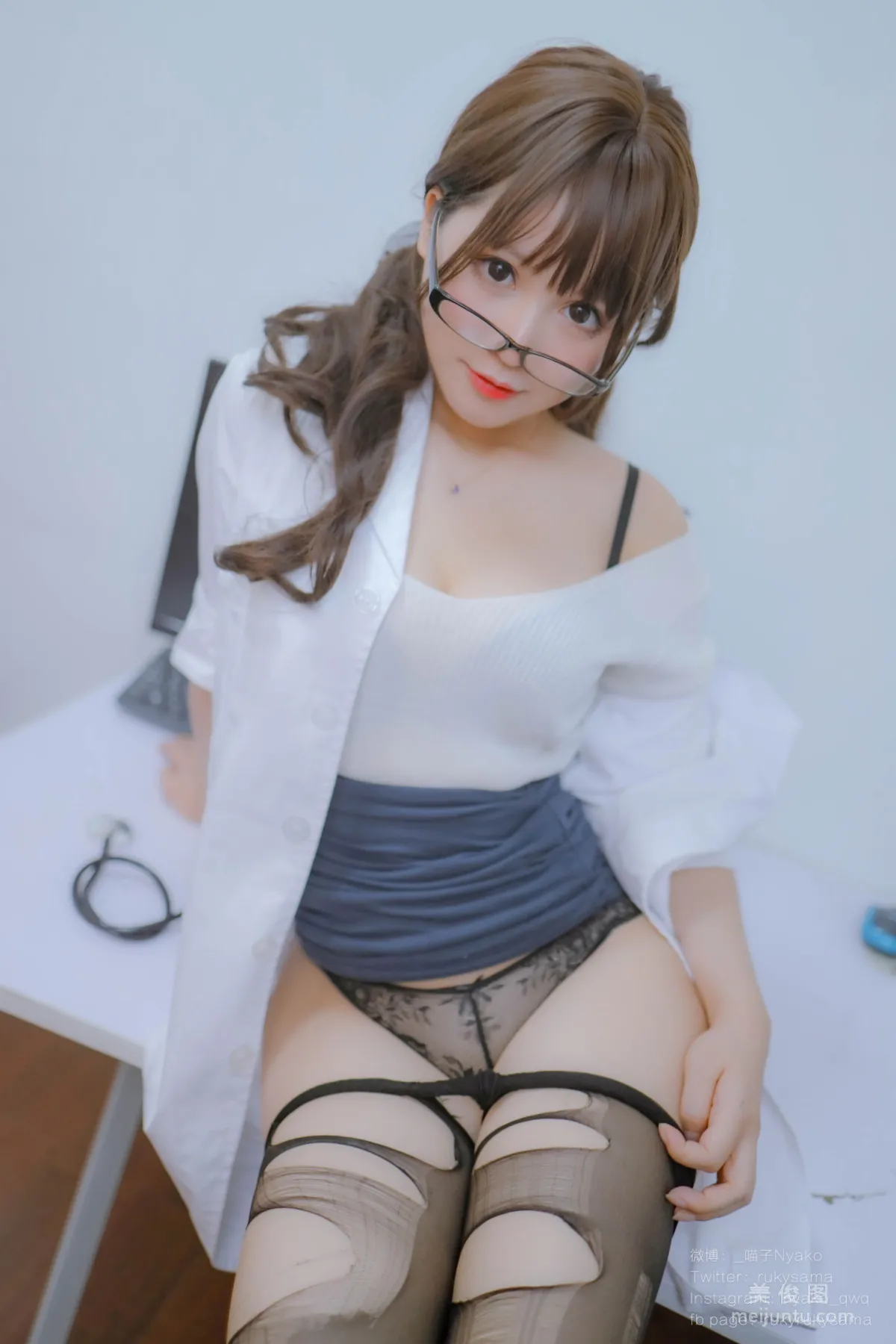 [Web Idols COSER Photo] Cute Girl Nyako Miaozi, Secret Ward Set photo 67