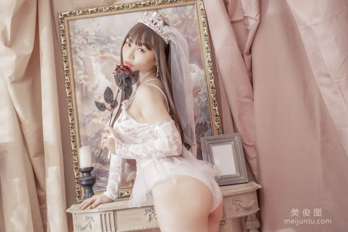 [Web Idols Coser Photos] Anime Blogger Tuoweiba Mizuki - Wedding Dress Set photo 23