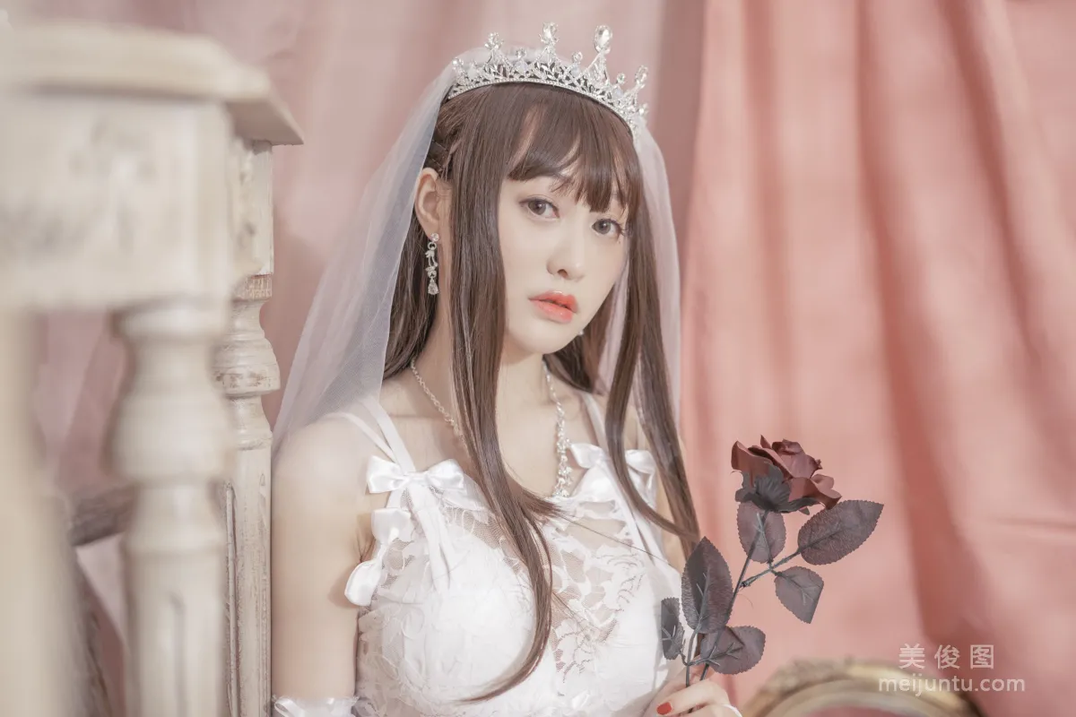 [Web Idols Coser Photos] Anime Blogger Tuoweiba Mizuki - Wedding Dress Set photo 10